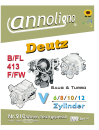 Deutz Diesel V-Motor Serie B/FL 413 F/FW 6-12 Zylinder 1980 Bild- Bedienungsanleitung & Wartungsanleitung & Bild- Ersatzteilliste & Explosionszeichnungen - annoligno 910